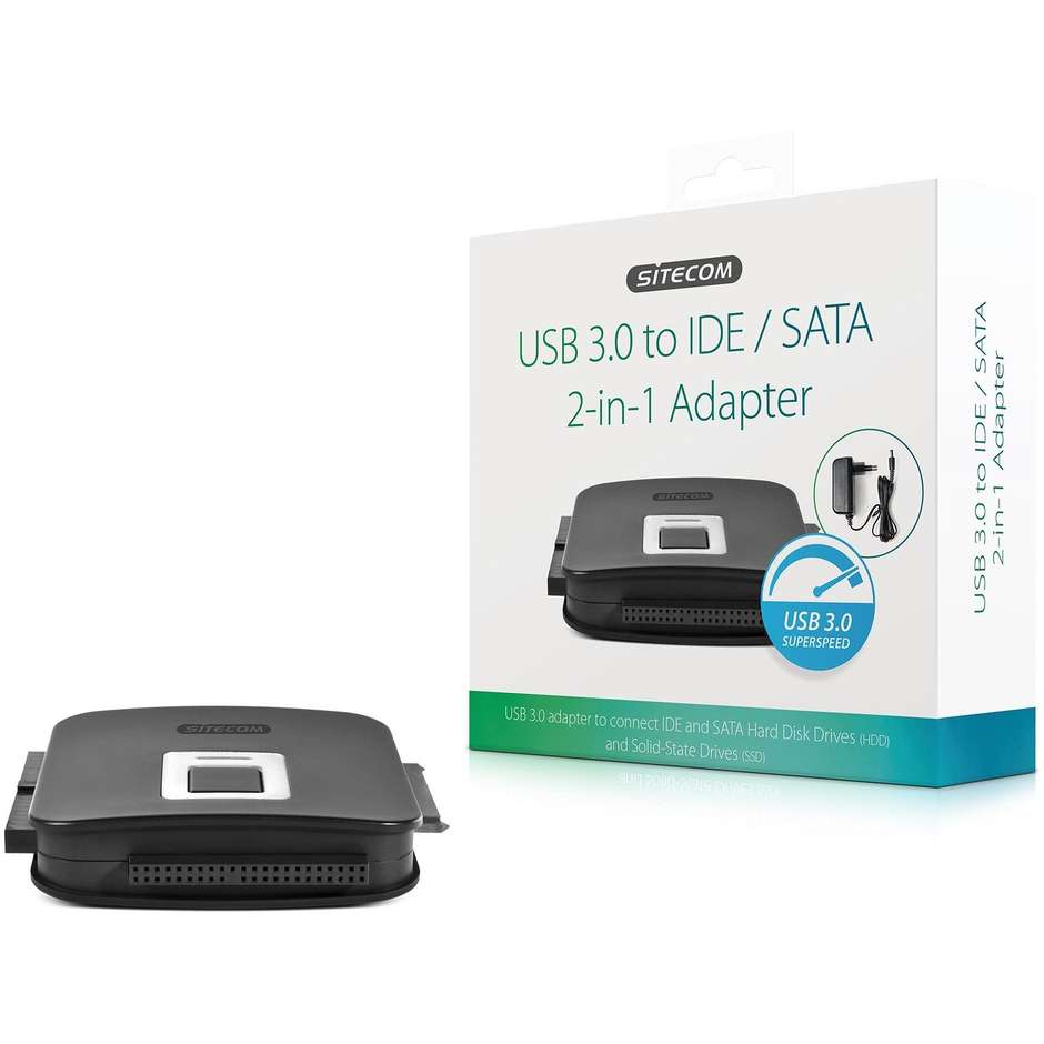 Sitecom CN-334 Adattatore USB 3.0 per Dischi IDE e SATA 2,5 e 3,5 pollici