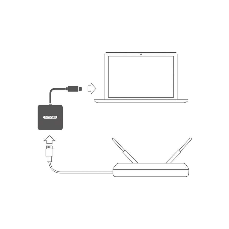 Sitecom CN-376 adattatore USB-C to Gigabit LAN