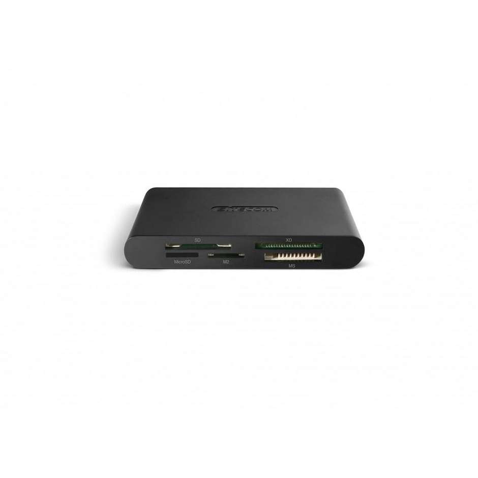 Sitecom MD-060 Lettore di Schede di Memoria USB 2.0 All-in-One Multislot per SD MicroSD CF Nero