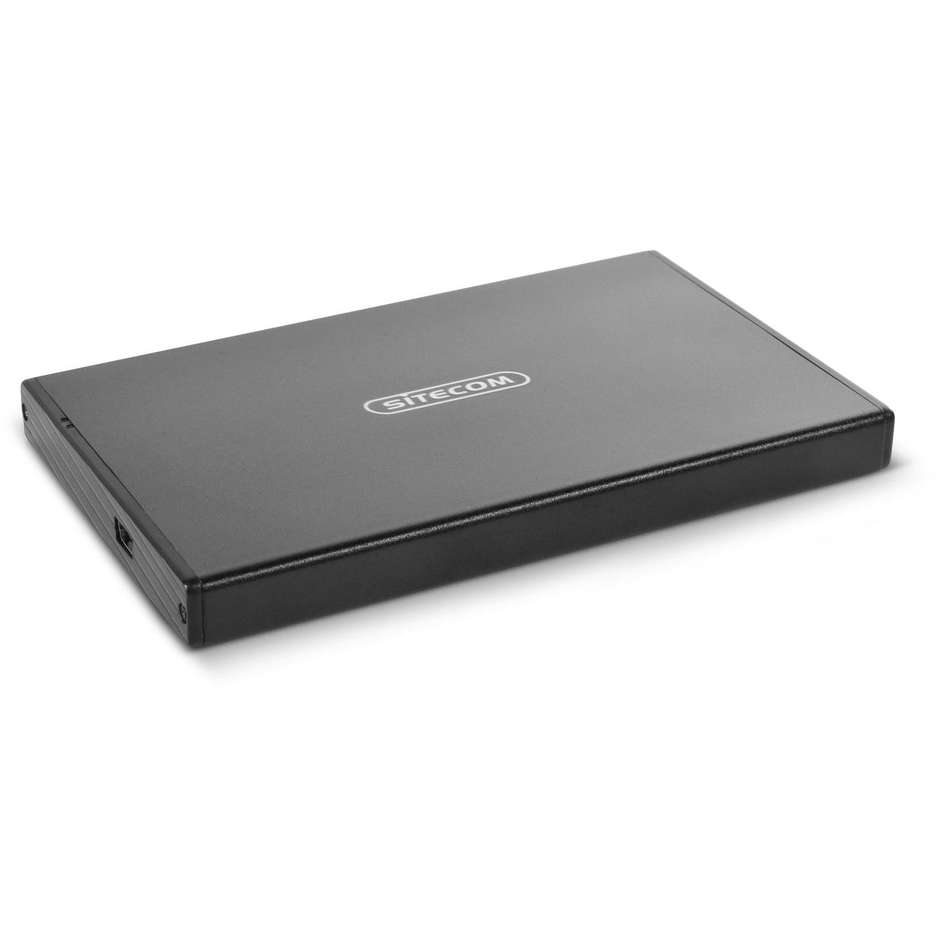 Sitecom MD-385 Hard Drive Case Box Esterno USB 2.0 per Hard Disk e SSD SATA 2.5" Nero