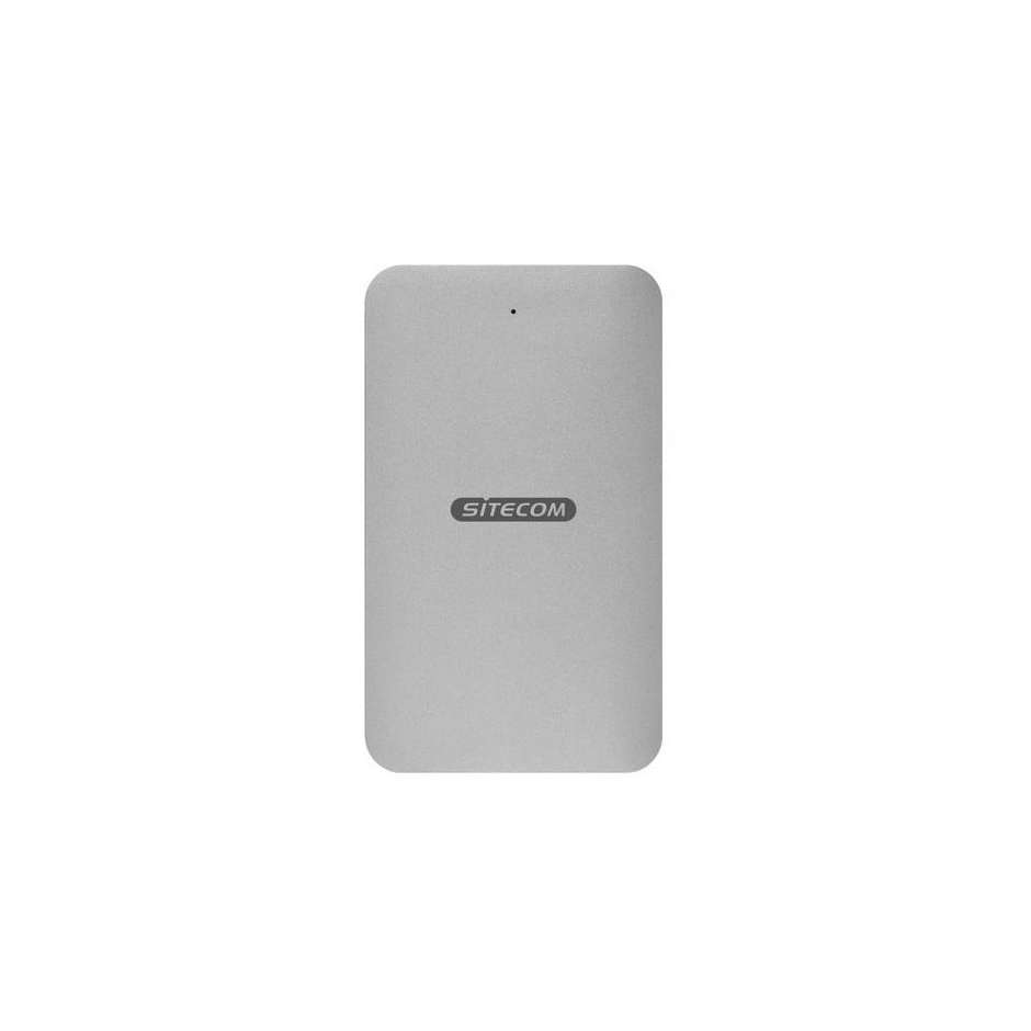 Sitecom MD-401 Hard Drive Case Box Esterno USB-C 3.1 Gen 2 per SSD e HDD SATA 2.5" Alluminio Grigio