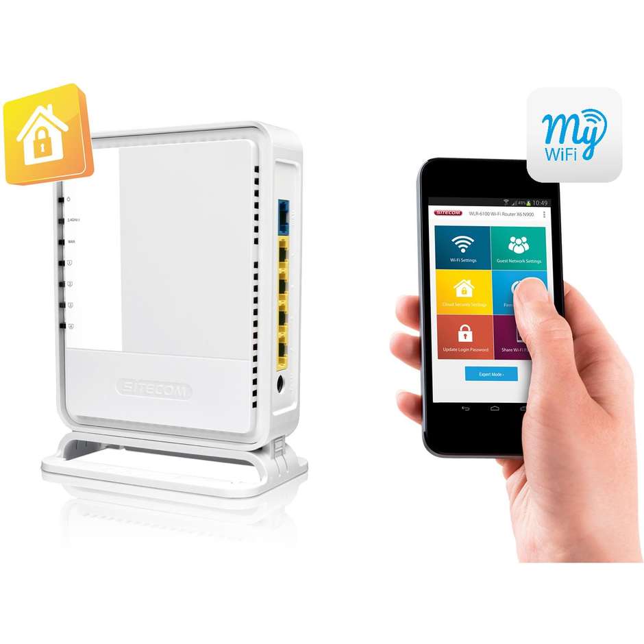 Sitecom WLR-3100 N300 Wi-Fi Router X3 Colore Bianco