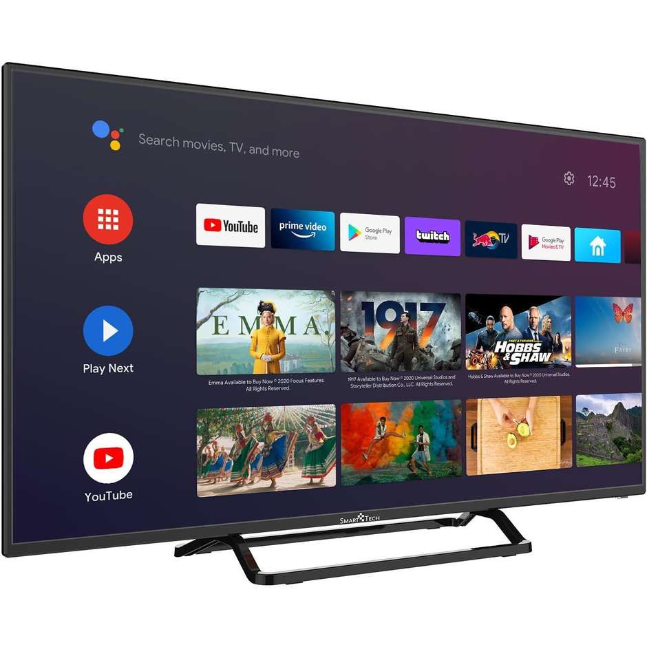 Smart Tech SMT40N30FC4U1B1 TV LED 40" Full HD Smart TV Wi-Fi Classe F colore cornice nero