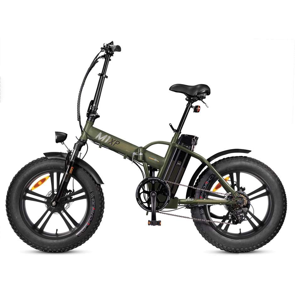 SmartWay M1XPR1SLV E-Bike Pieghevole Ruote 20" Potenza 250 W Vel Max 25 Km/h Autonomia 40 Km colore verde