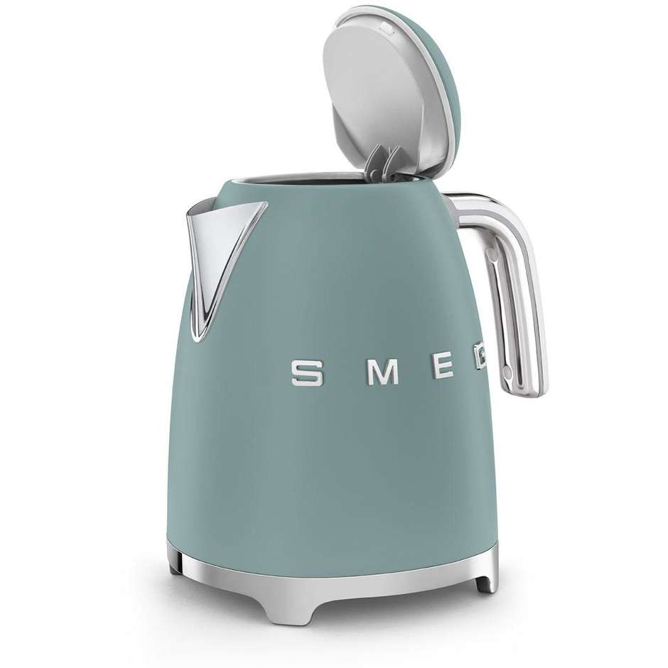 Smeg 50's Style KLF03EGMEU Bollitore Elettrico 2400W 1,7L Verde Smeraldo Opaco Matt Emerald Green