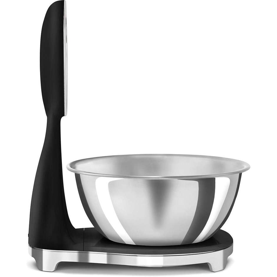 SMEG 50's Style KSF01BLEU Bilancia Meccanica Analogica Vintage Ciotola Inox 5 kg Nero