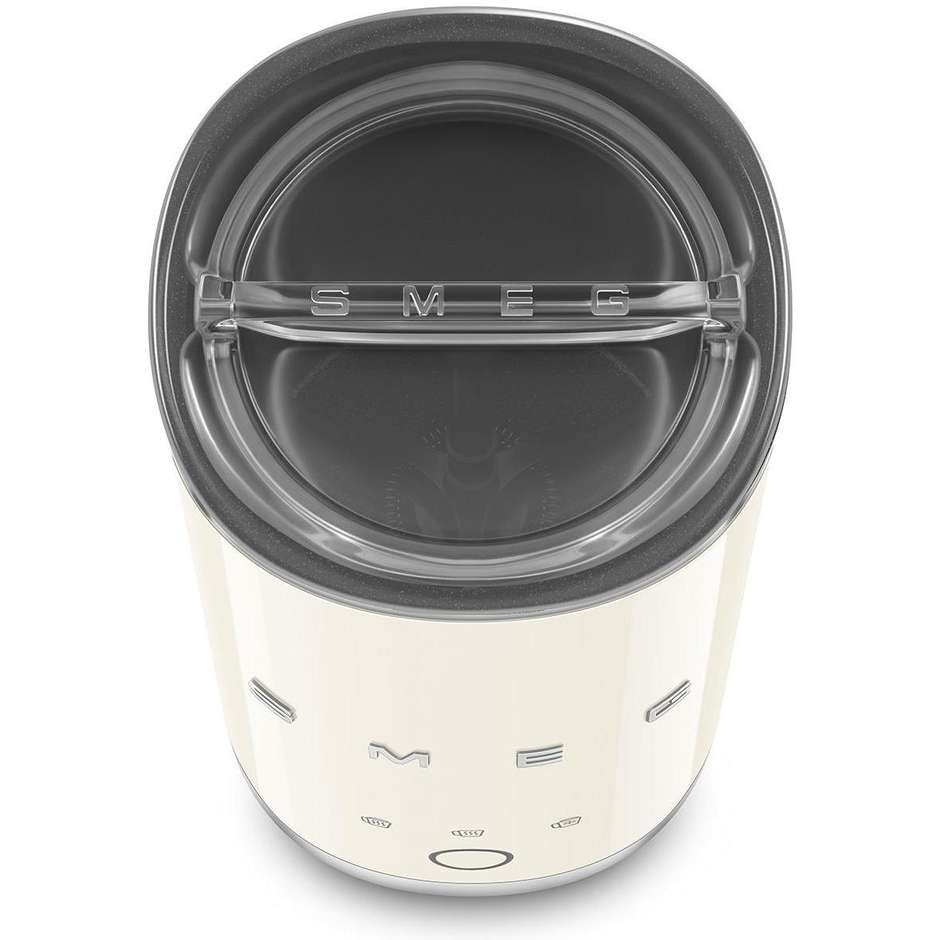Smeg 50's Style MFF02CREU Montalatte a Induzione Elettrico 500 W Caraffa Inox 6 Programmi Crema