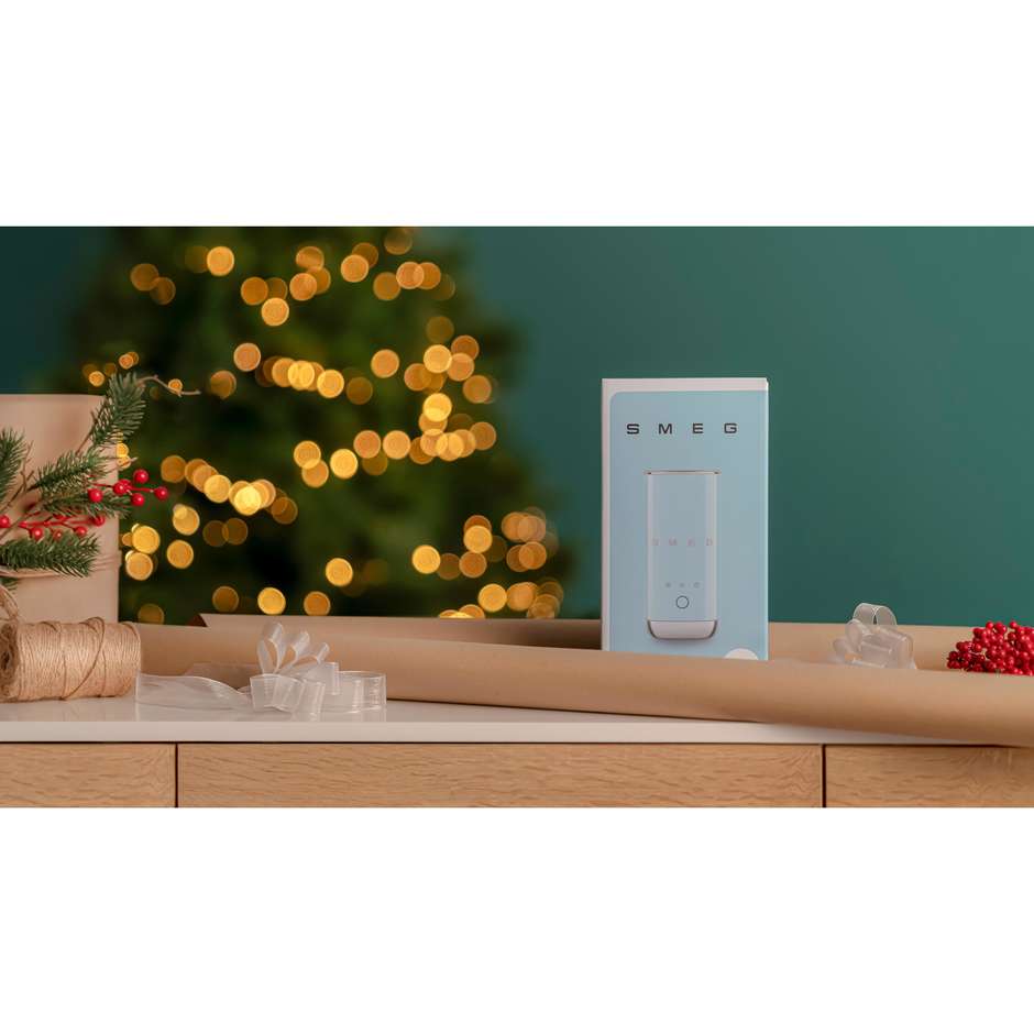 Smeg 50's Style MFF02CREU Montalatte Elettrico ad Induzione 500W con Caraffa Inox da 600ml Panna Lucido