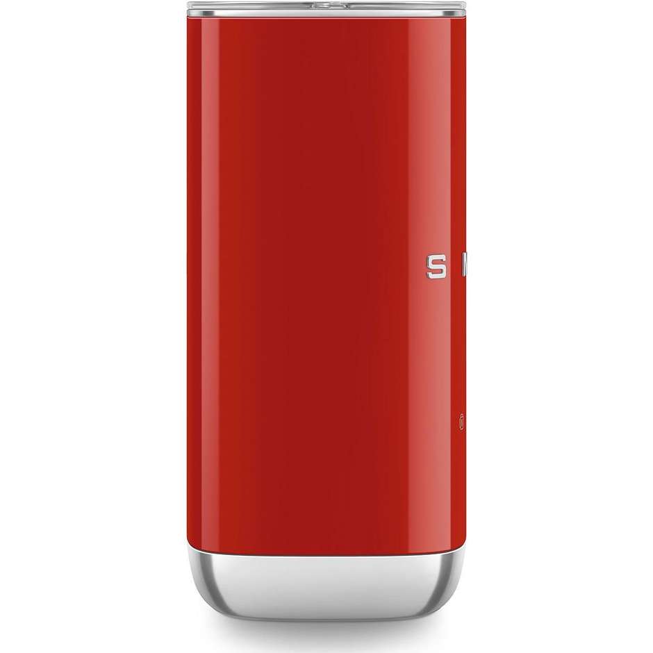Smeg 50's Style MFF02RDEU Montalatte a Induzione Elettrico 500 W Caraffa Inox 6 Programmi Rosso