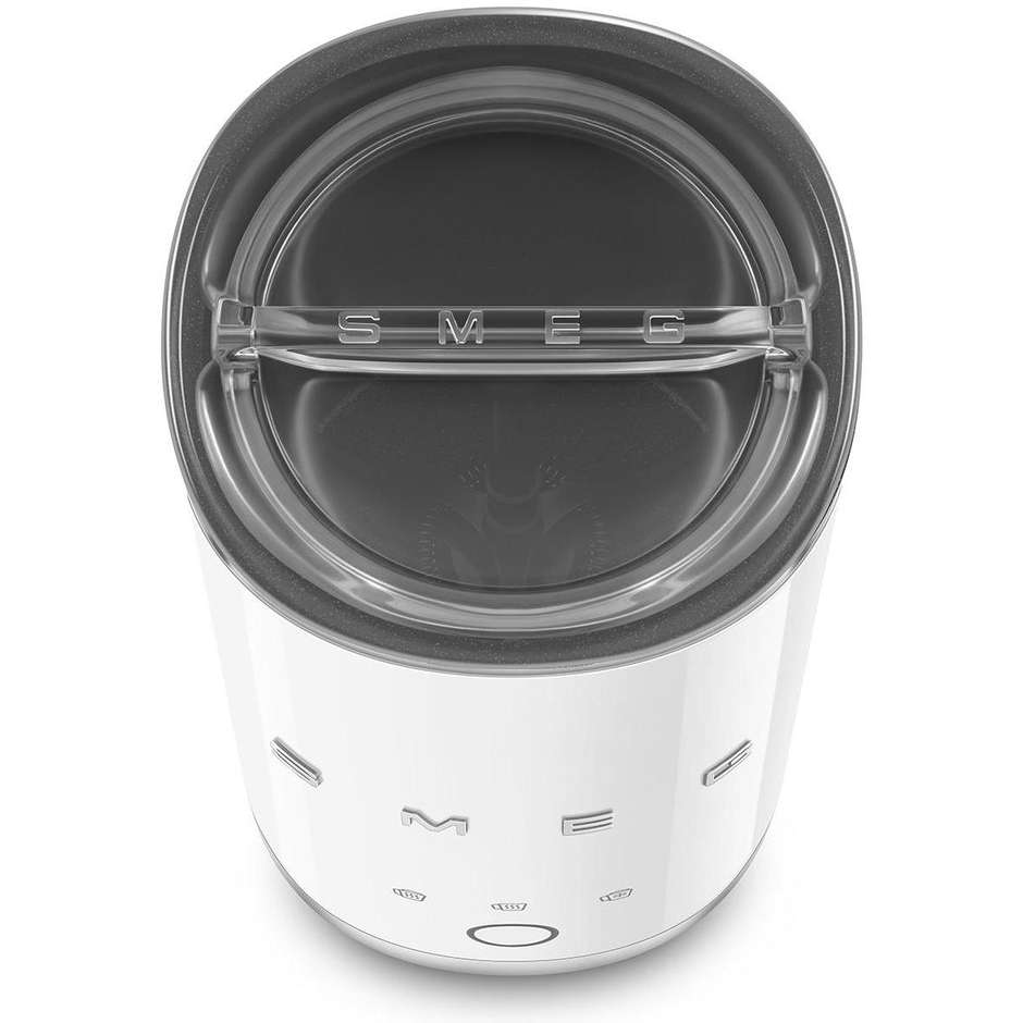 Smeg 50's Style MFF02WHEU Montalatte a Induzione Elettrico 500 W Caraffa Inox 6 Programmi Bianco