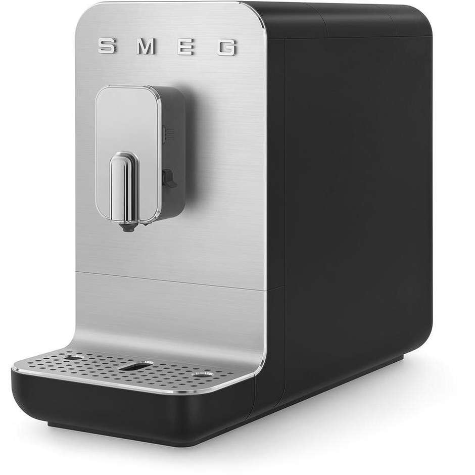 Smeg BCC13BLMEU Macchina da Caffè Automatica con sistema latte Collezione Aesthetic Colore Nero