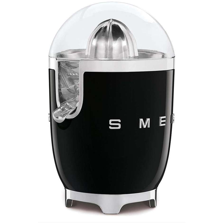 Smeg CJF11BLEU Spremiagrumi Elettrico 50's Style 70 W Filtro Acciaio Inox Finitura Nero Lucido