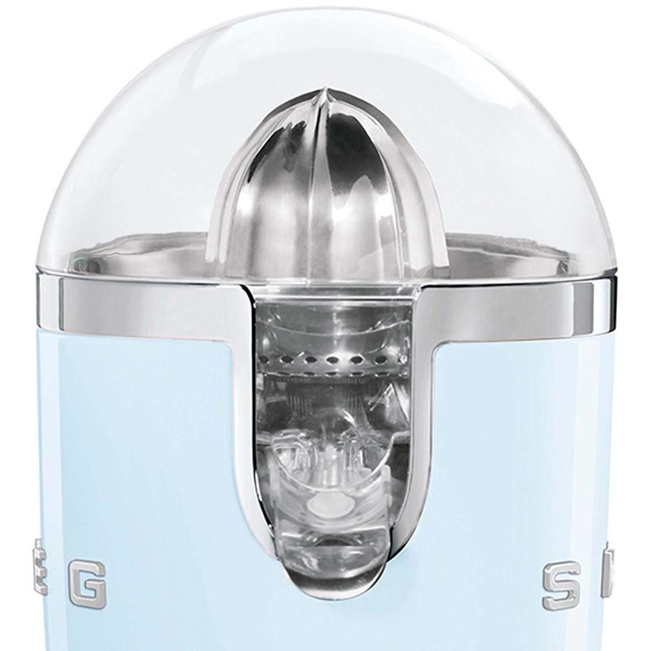 Smeg CJF11PBEU Spremiagrumi Elettrico 50's Style 70 W Filtro Acciaio Inox Finitura Azzurro Pastello