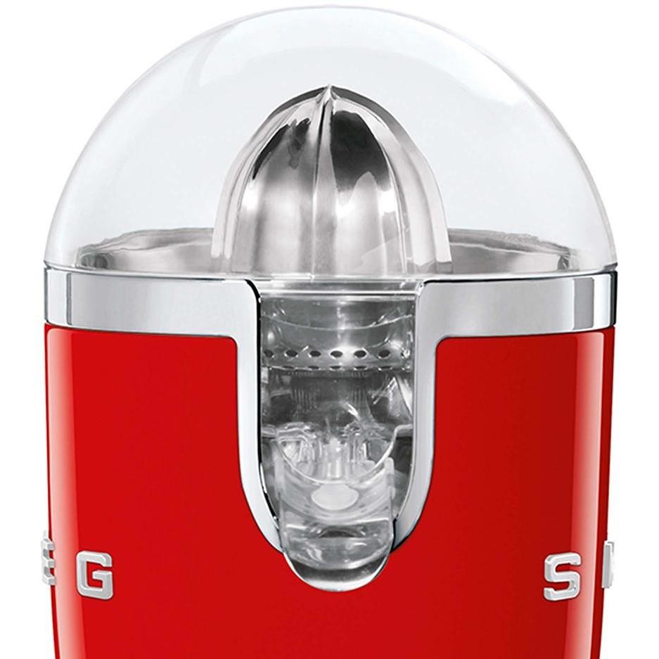 Smeg CJF11RDEU Spremiagrumi Elettrico 50's Style 70 W Filtro Acciaio Inox Finitura Rosso Lucido