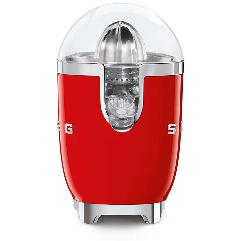 Smeg CJF11RDEU Spremiagrumi Elettrico Anni '50 Motore 70W con Sensore On/Off Rosso Lucido