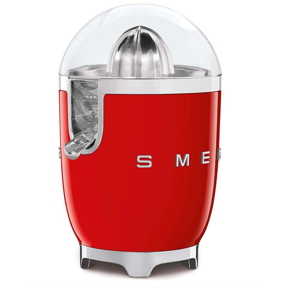 Smeg CJF11RDEU Spremiagrumi Elettrico Anni '50 Motore 70W con Sensore On/Off Rosso Lucido