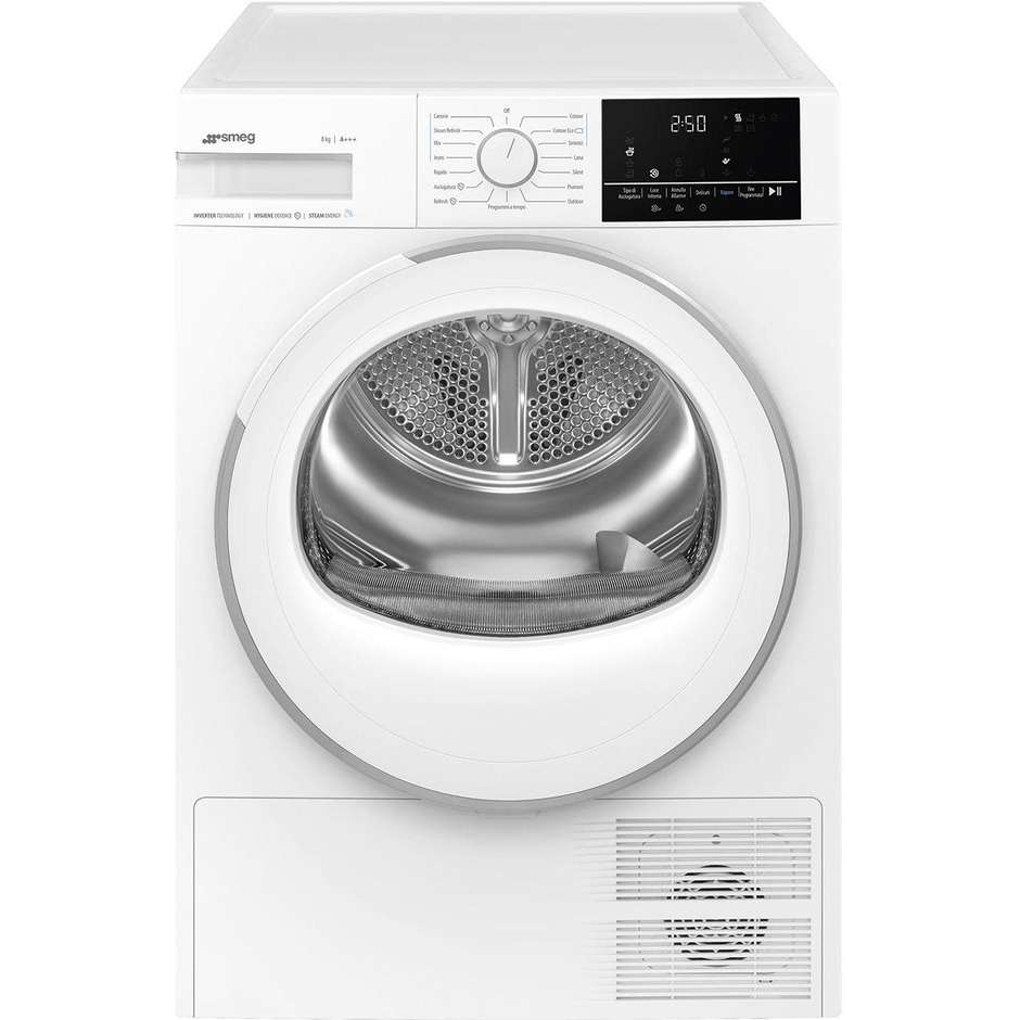 Smeg DN83SE Asciugatrice a pompa di calore Capacità 8 Kg Classe A+++ Colore Bianco
