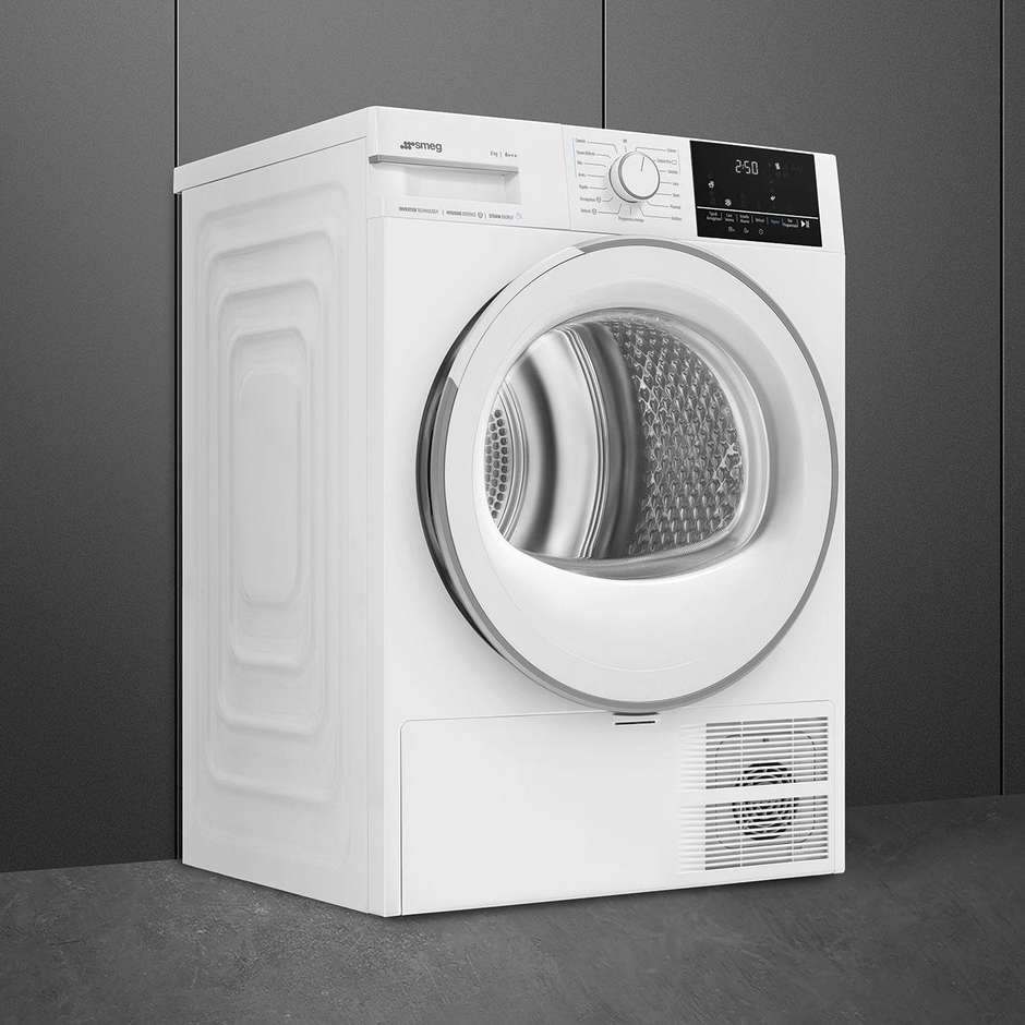 Smeg DN83SE Asciugatrice a pompa di calore Capacità 8 Kg Classe A+++ Colore Bianco