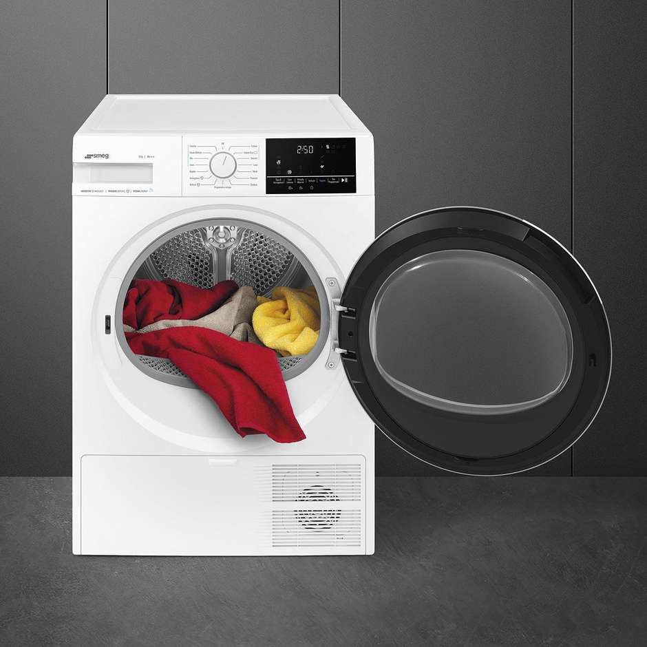 Smeg DN83SE Asciugatrice a pompa di calore Capacità 8 Kg Classe A+++ Colore Bianco