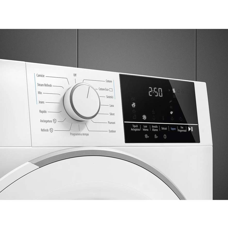 Smeg DN83SE Asciugatrice a pompa di calore Capacità 8 Kg Classe A+++ Colore Bianco