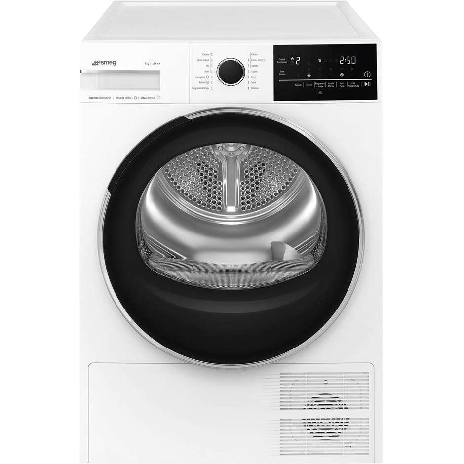 Smeg DNP93SL Asciugatrice a pompa di calore Capacità 9 Kg Classe A+++ Colore Bianco