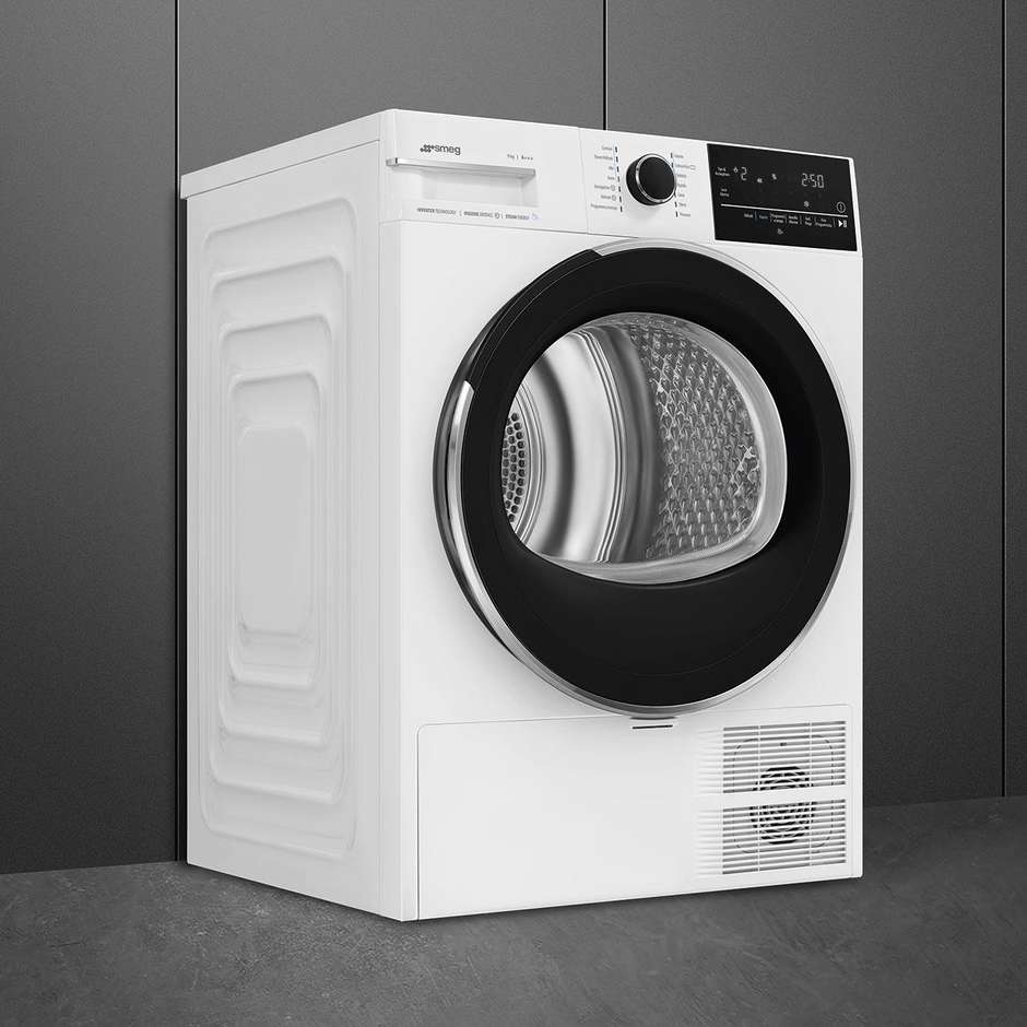Smeg DNP93SL Asciugatrice a pompa di calore Capacità 9 Kg Classe A+++ Colore Bianco