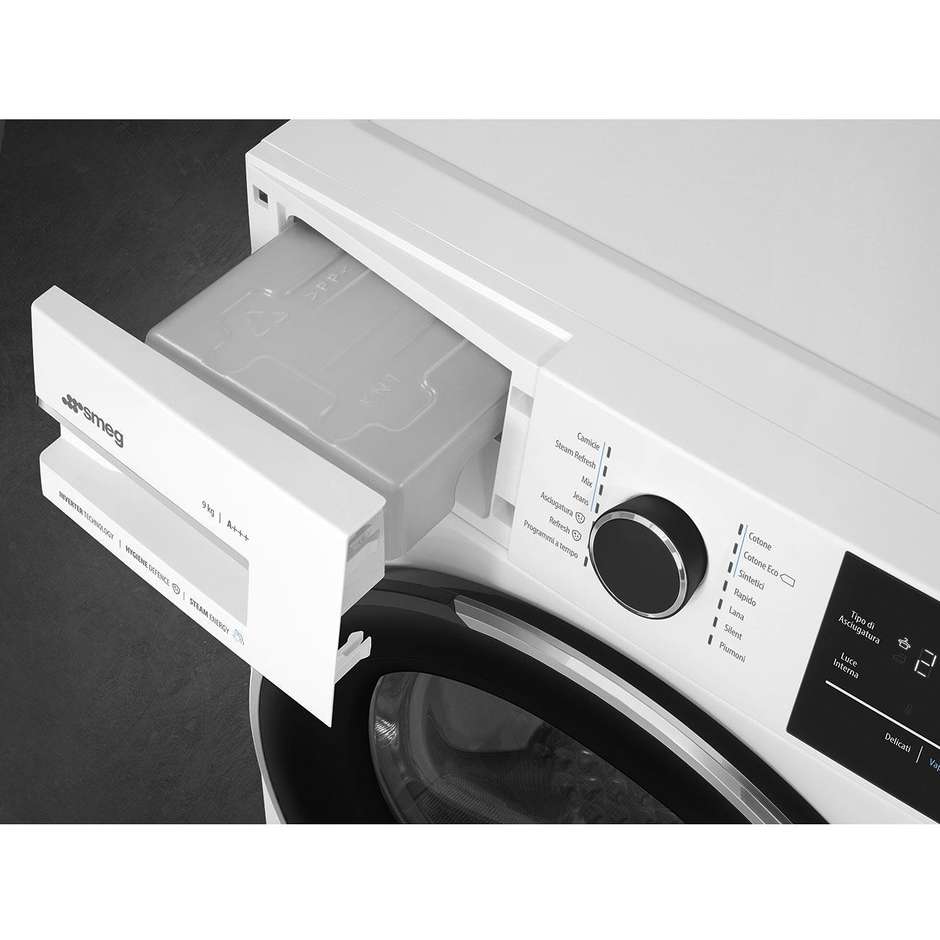 Smeg DNP93SL Asciugatrice a pompa di calore Capacità 9 Kg Classe A+++ Colore Bianco