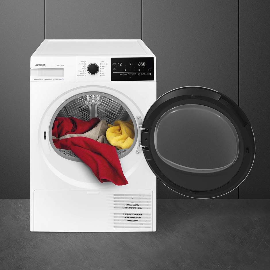 Smeg DNP93SL Asciugatrice a pompa di calore Capacità 9 Kg Classe A+++ Colore Bianco