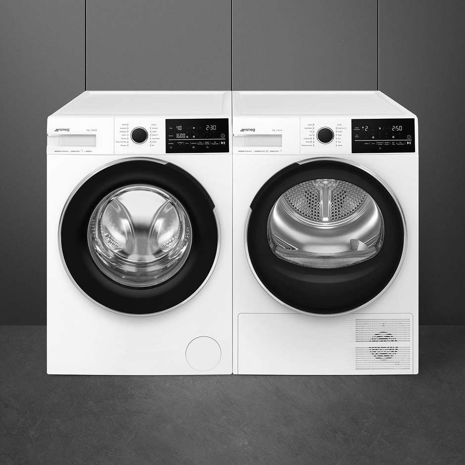Smeg DNP93SL Asciugatrice a pompa di calore Capacità 9 Kg Classe A+++ Colore Bianco