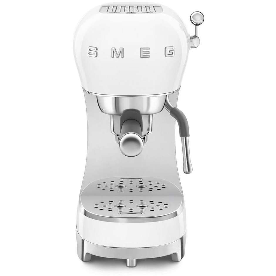 Smeg ECF02 Macchina da Caffè Espresso Manuale 15 Bar 1350 W 50's Style Bianco
