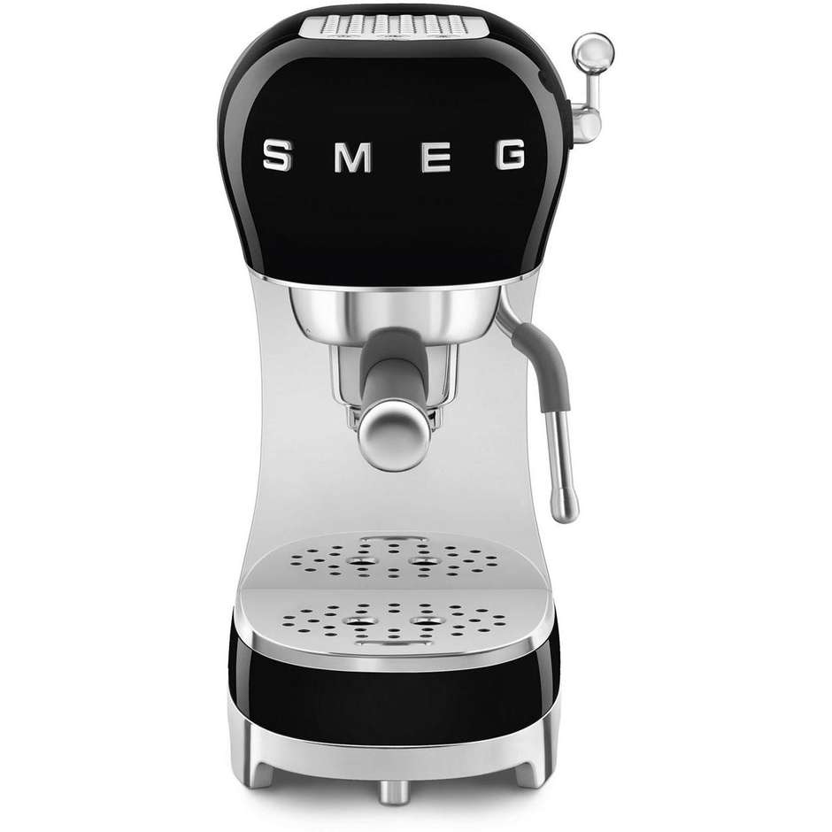 Smeg ECF02BLEU Macchina da Caffè Espresso Manuale Anni 50 15 Bar Nero