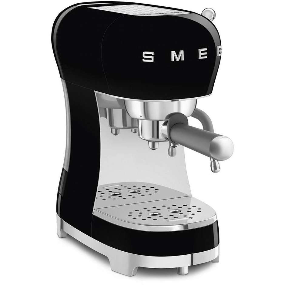 Smeg ECF02BLEU Macchina da Caffè Espresso Manuale Anni 50 15 Bar Nero
