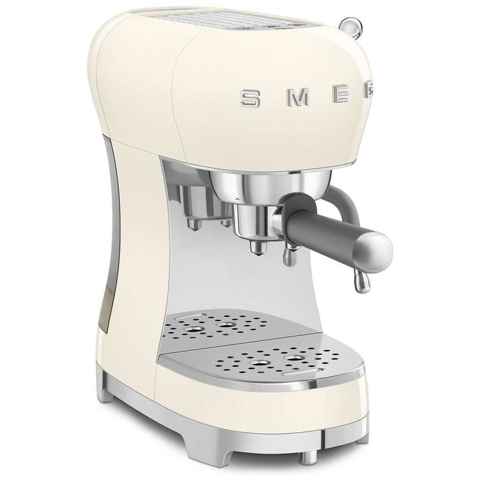 Smeg ECF02CREU Macchina da Caffè Espresso Manuale 15 bar 1350 W Colore Crema