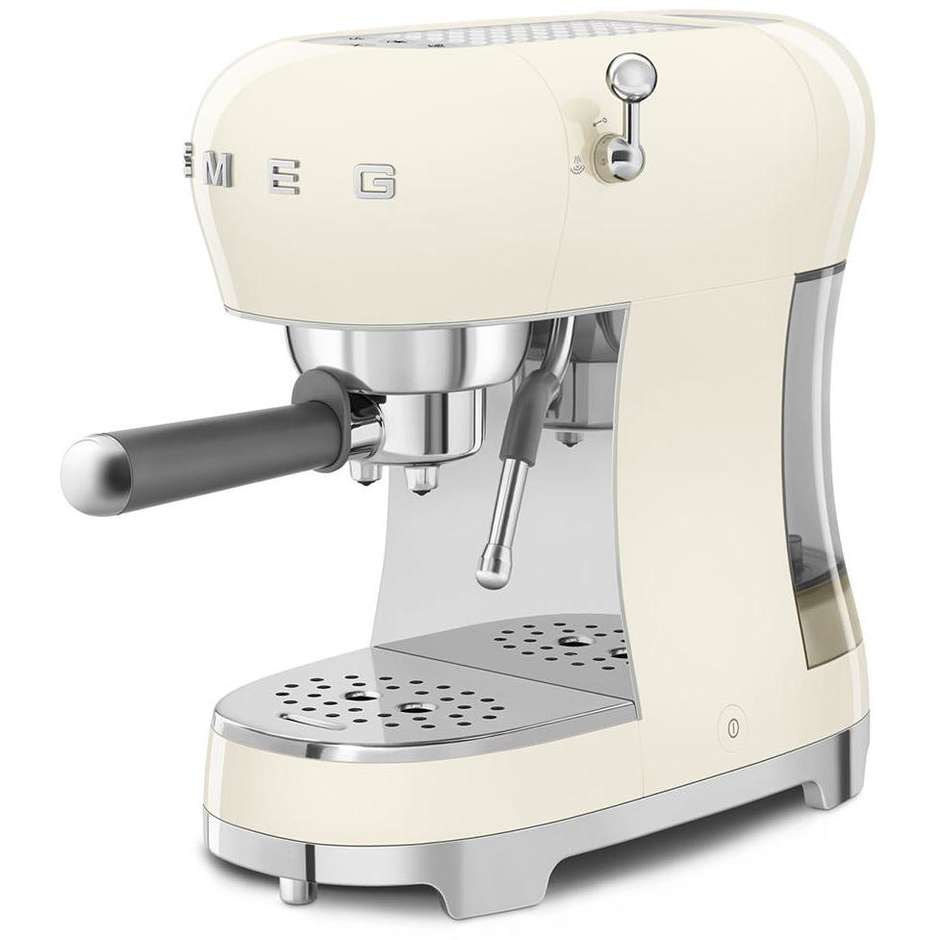 Smeg ECF02CREU Macchina da Caffè Espresso Manuale 15 bar 1350 W Colore Crema