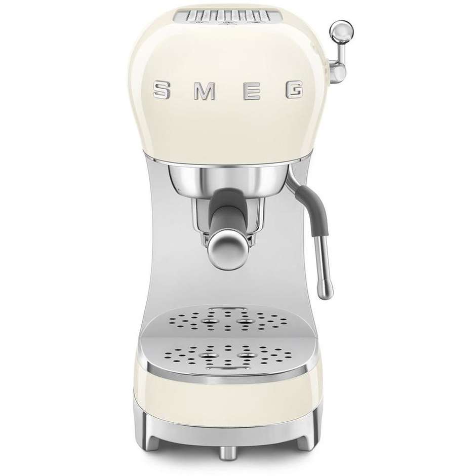 Smeg ECF02CREU macchina espresso manuale panna lucido, 1,1 L, 1350 W