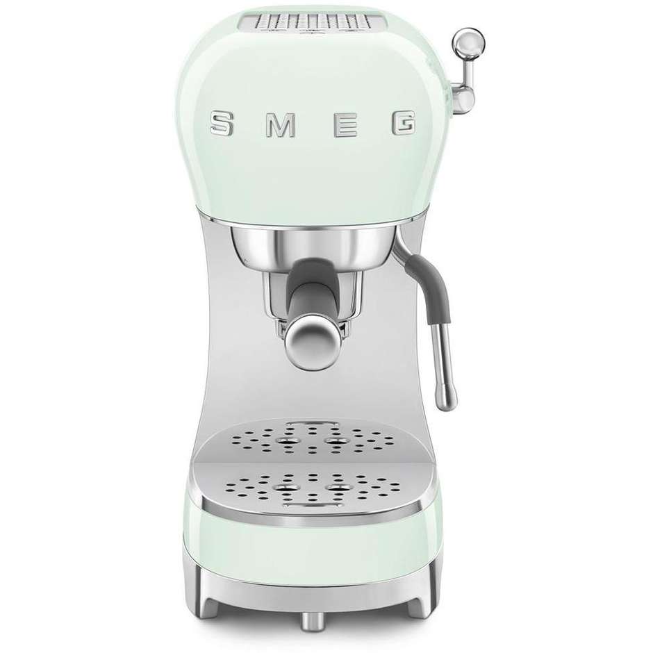 Smeg ECF02PGEU Macchina da Caffè Espresso Manuale Potenza 1350 W Colore Verde Pastello