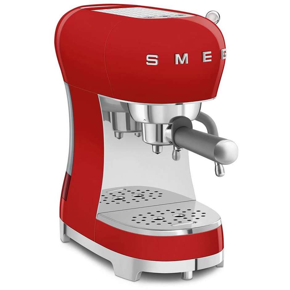 Smeg ECF02RDEU Macchina da Caffè Espresso Manuale 15 bar 1350 W Rosso