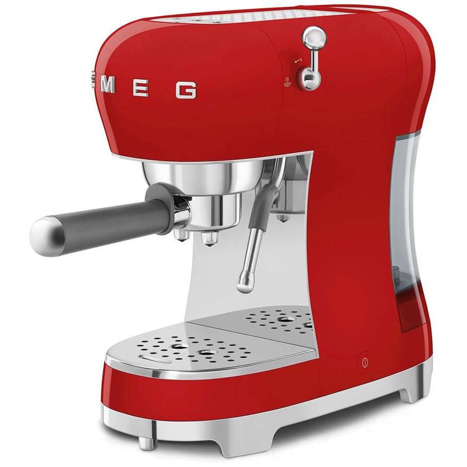 Smeg ECF02RDEU Macchina da Caffè Espresso Manuale 15 bar 1350 W Rosso