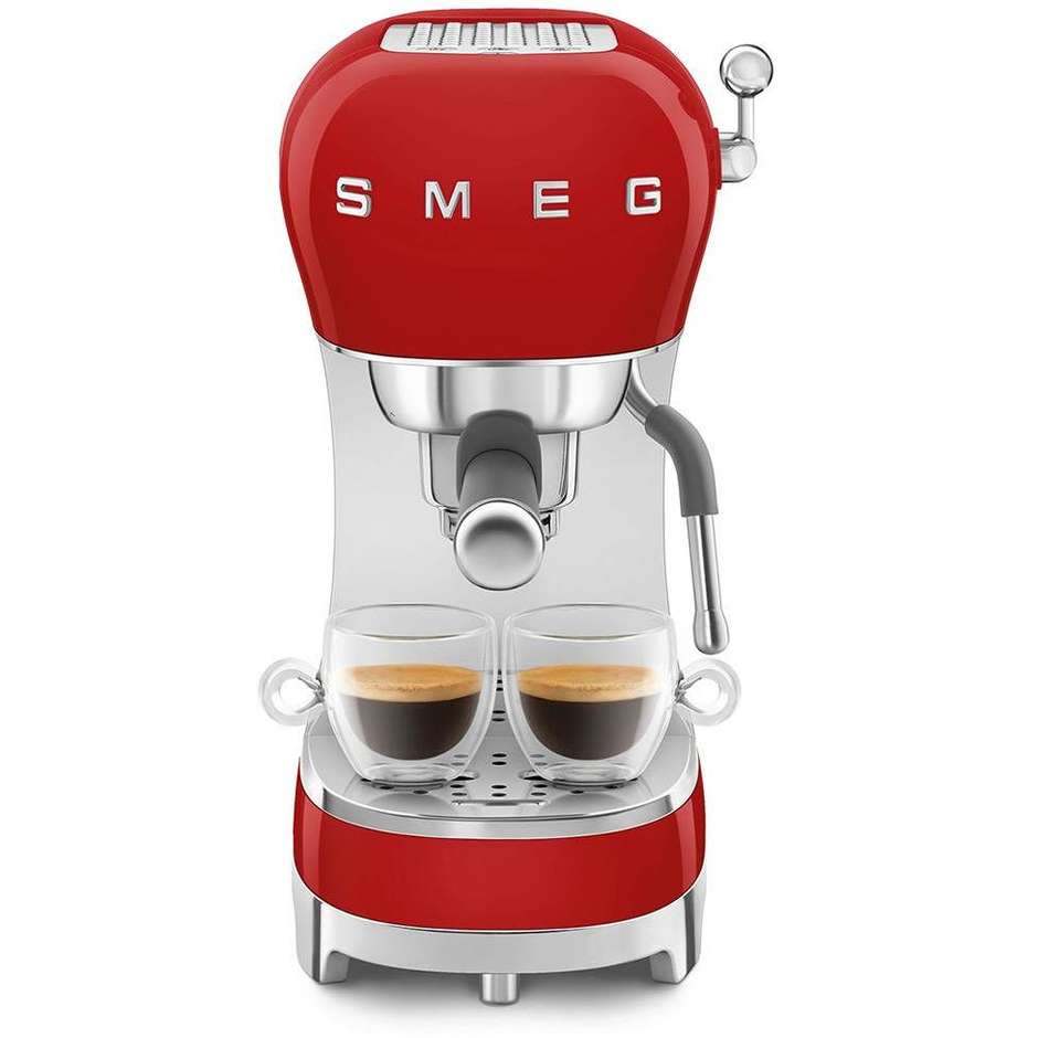 Smeg ECF02RDEU Macchina da Caffè Espresso Manuale 15 bar 1350 W Rosso