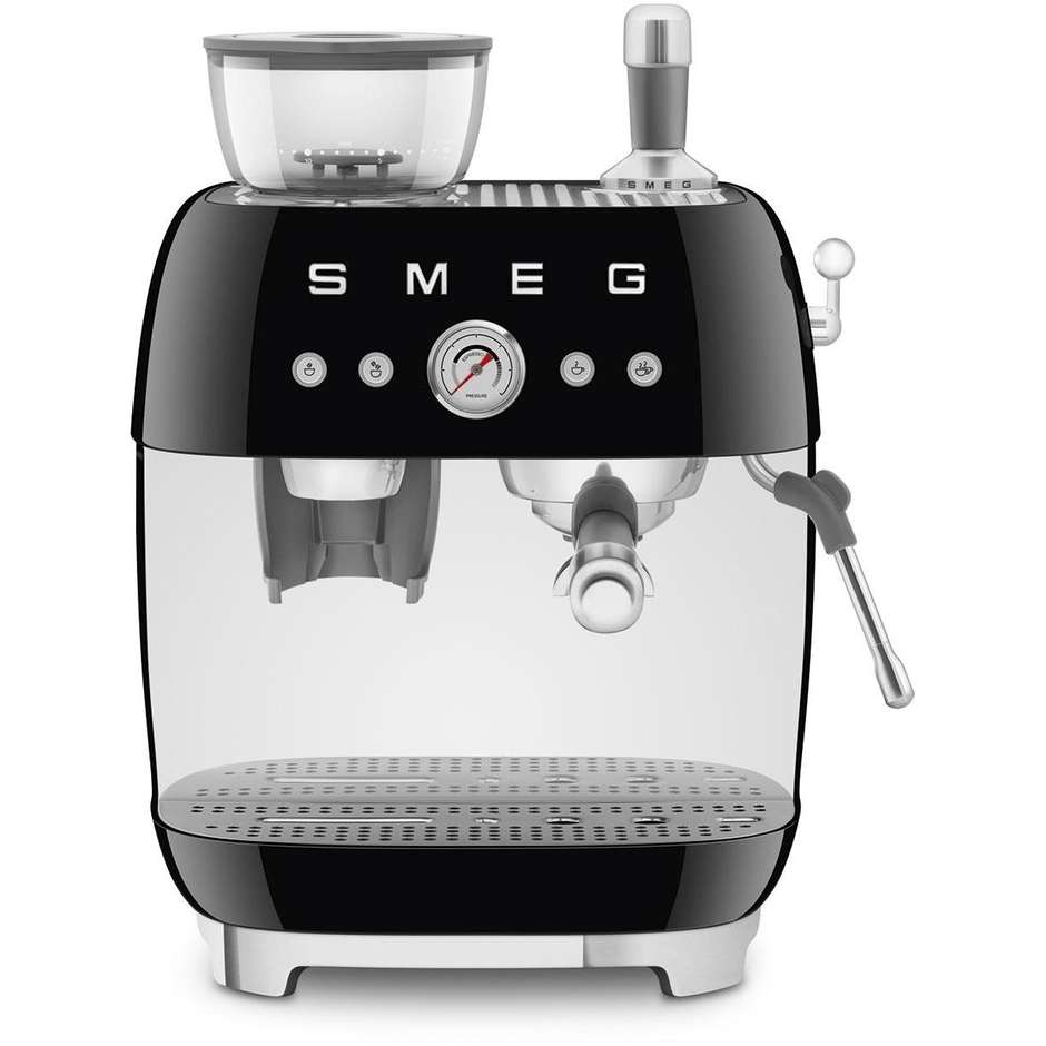 Smeg EGF03BLEU Macchina da Caffe con Macinacaffe Integrato Serbatoio da 1 Lt Potenza 1350 W Colore Nero