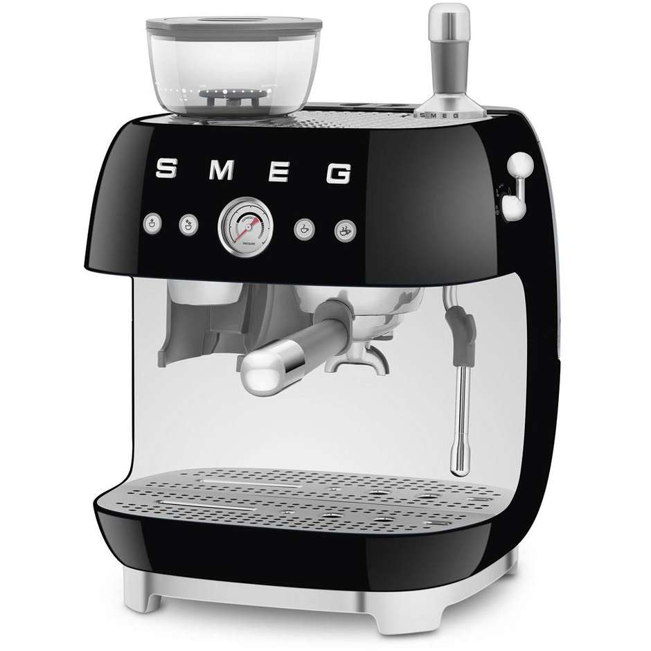 Smeg EGF03BLEU Macchina da Caffe con Macinacaffe Integrato Serbatoio da 1 Lt Potenza 1350 W Colore Nero