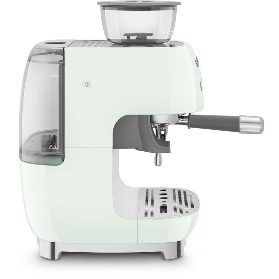Smeg EGF03PGEU Macchina da Caffè Espresso Manuale con Macinacaffè Integrato Potenza 1350 W Colore Verde