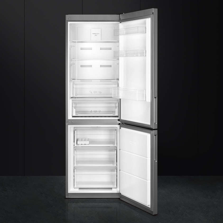 Smeg FC182PXN frigorifero combinato 324 litri classe A++ No Frost colore inox