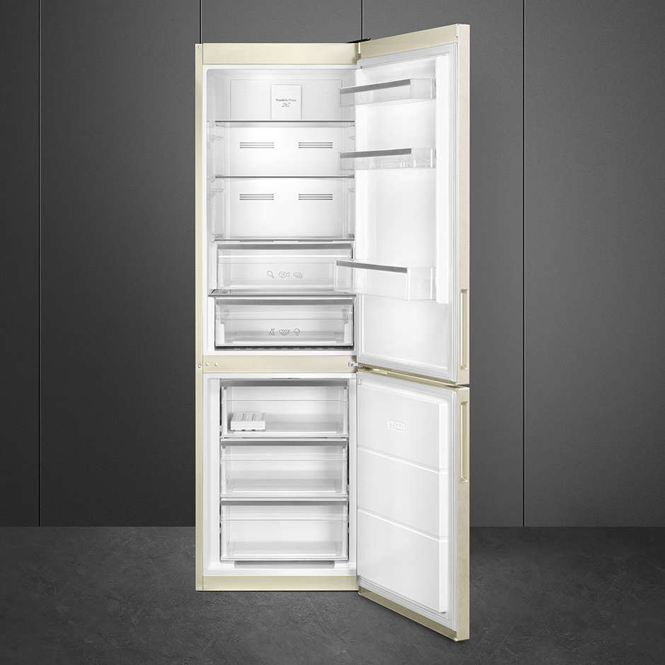 Smeg FC202PMN frigorifero combinato 360 litri classe A++ Ventilato/No Frost colore marmo