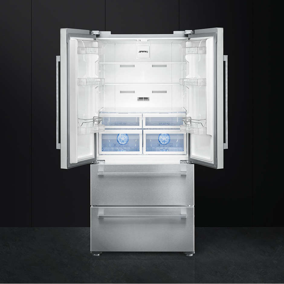 Smeg FQ55FX2PE frigorifero side by side 4 porte 539 litri classe A++ Total No Frost colore inox