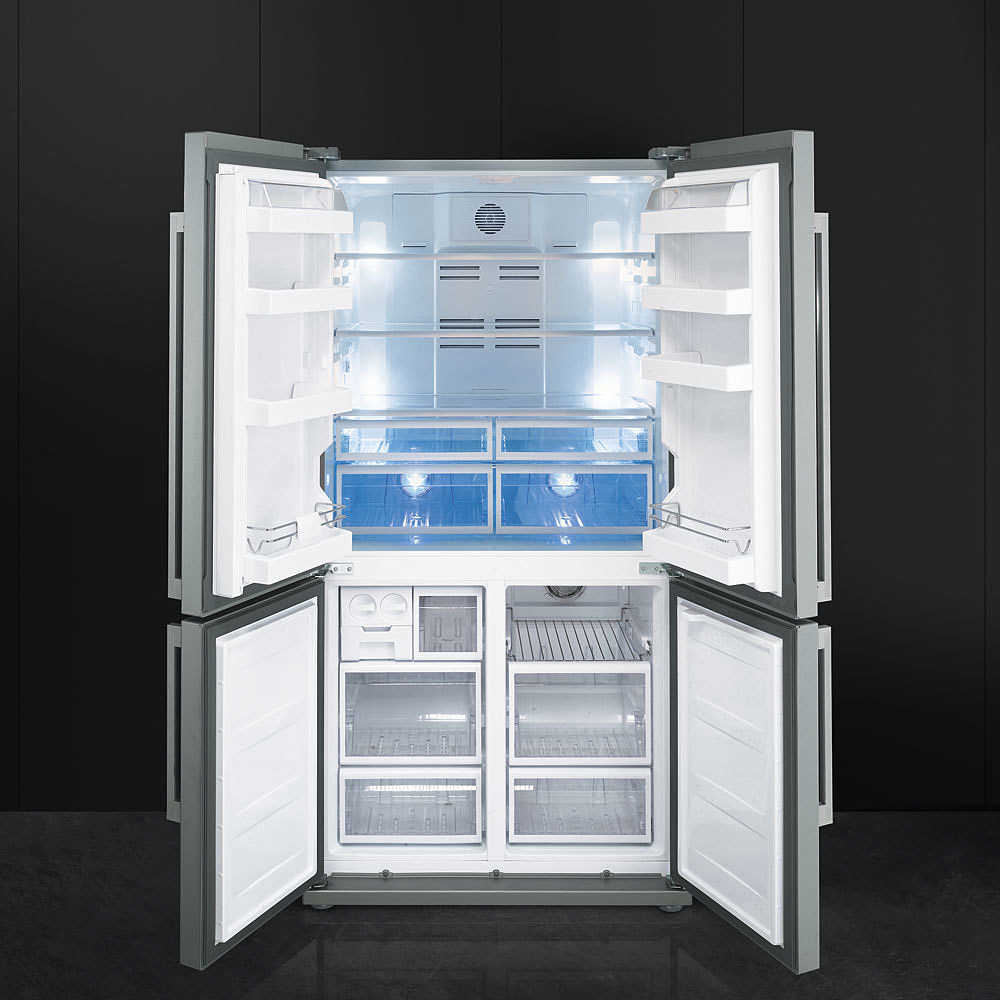 American congelare frigo SMEG SBS63XEDH vetro mensola Freeze 