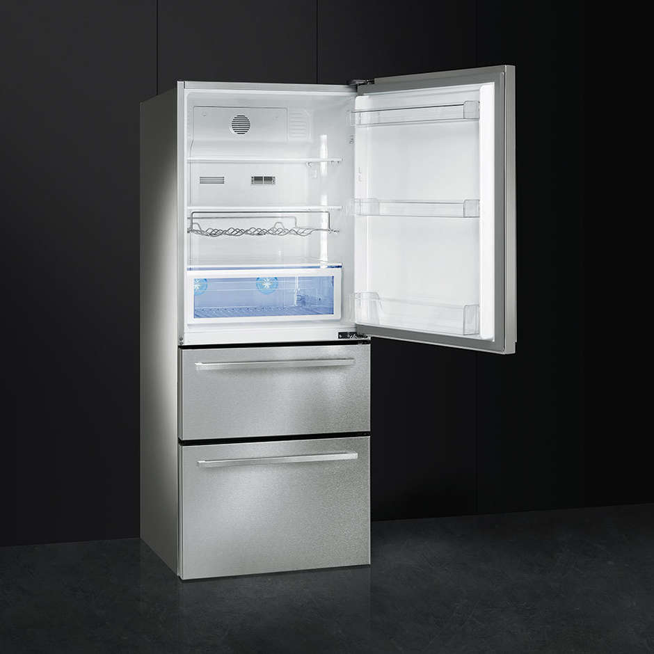 Smeg FT41BXE frigorifero side by side 466 litri classe A+ Total No Frost colore inox