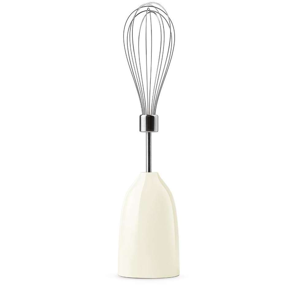 Smeg HBF03CREU frullatore a immersione con accessori 50's Style, 700 W, panna lucido
