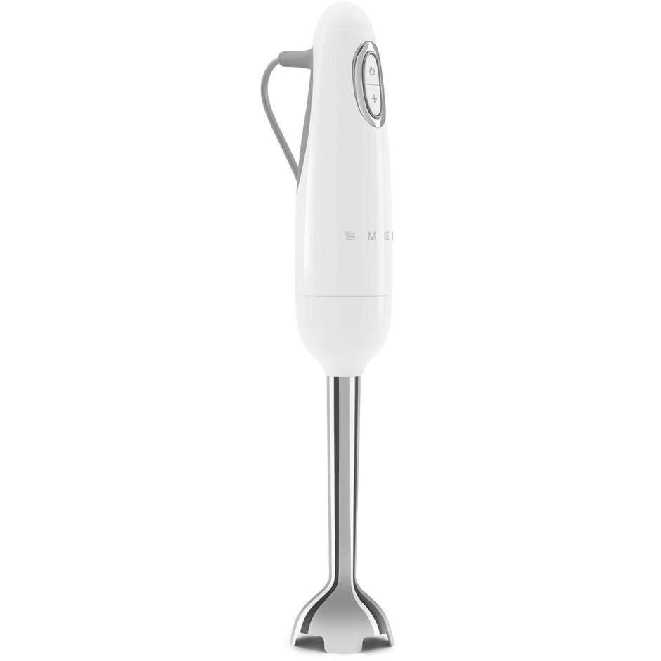 Smeg HBF03WHEU Frullatore ad Immersione 50's Style 700 W Set Completo con Accessori Finitura Bianco Lucido