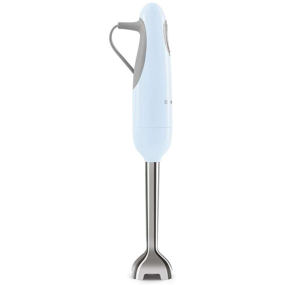 Smeg HBF11PBEU Frullatore ad Immersione 50's Style 700 W Gambo Acciaio Inox FlowBlend Azzurro Pastello